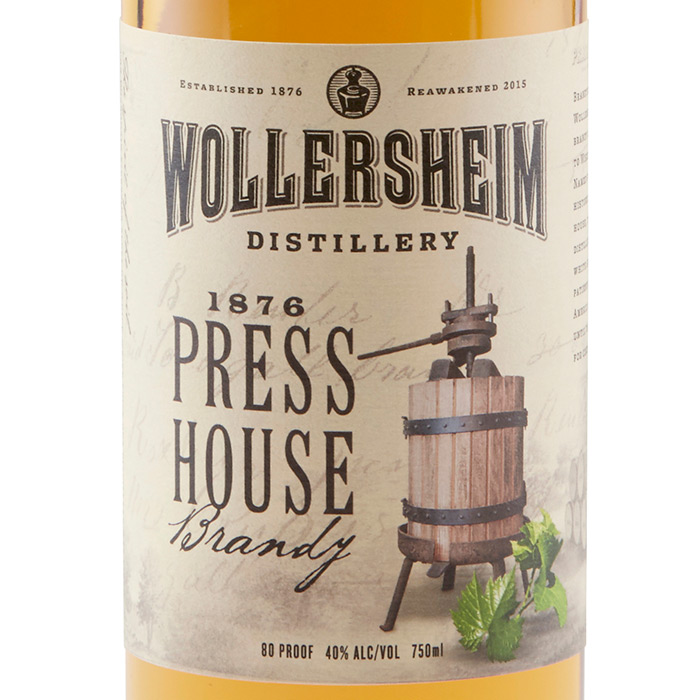 1876 Press House Brandy Wollersheim Winery & Wollersheim Distillery