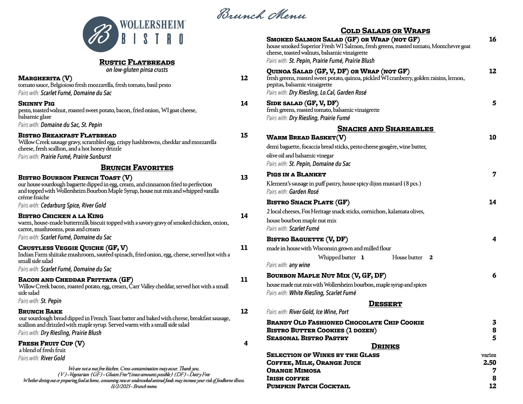 Bistro Brunch February 2