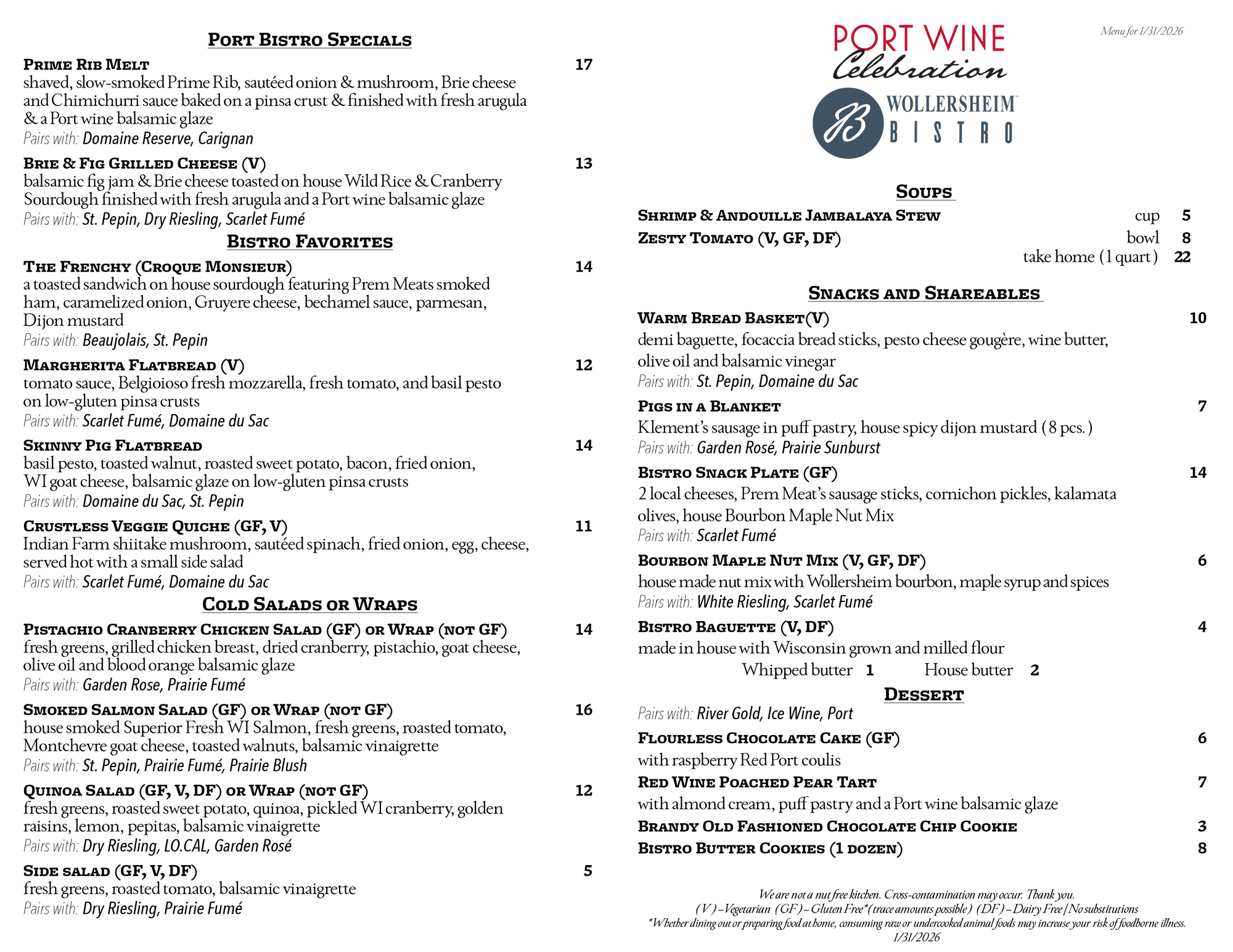 Bistro Brunch February 2