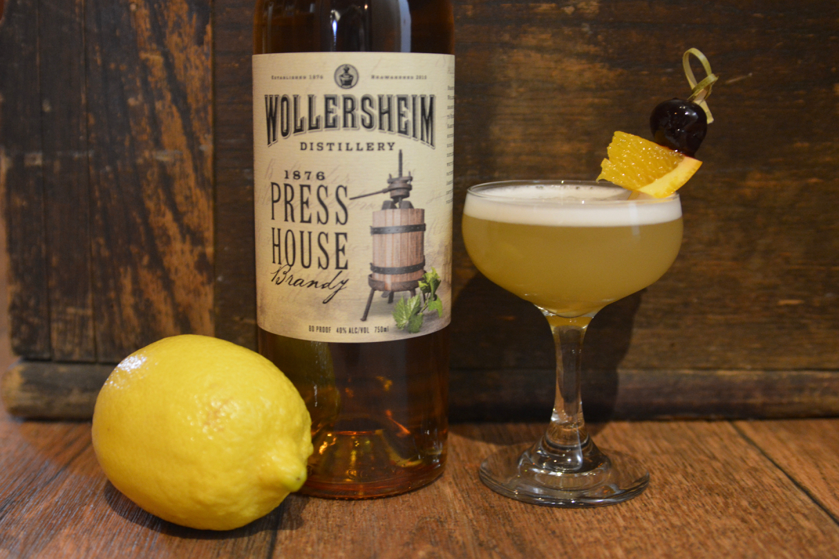 Mixology Monday Brandy Sour Wollersheim Winery, Distillery & Bistro