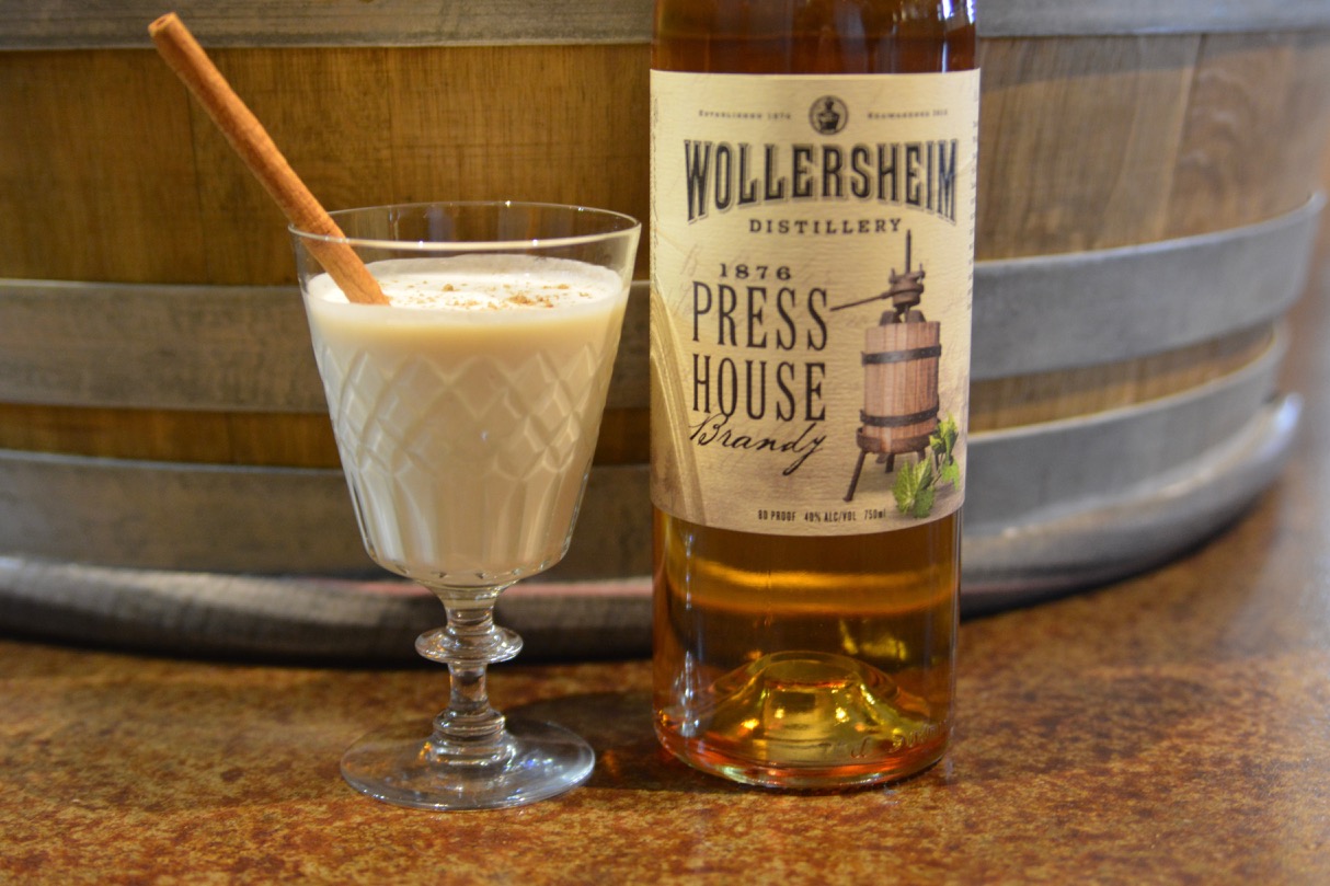 Mixology Monday Brandy Milk Punch Wollersheim Winery, Distillery & Bistro
