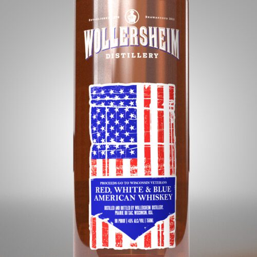 Red, White and Blue American Whiskey