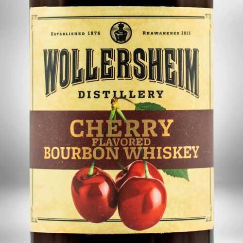 Wollersheim Distillery, Cherry Flavored Bourbon Whiskey, closeup