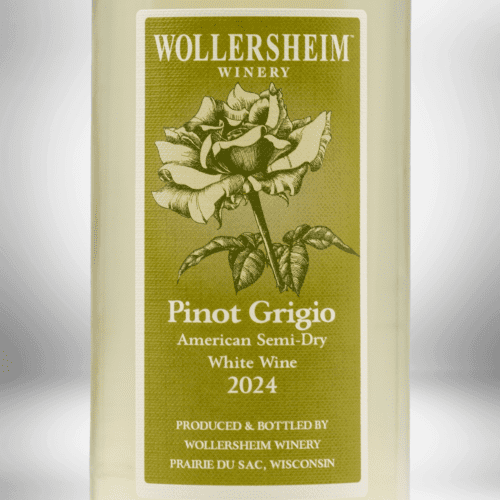 Wollersheim Winery Pinot Grigio, 2025, closeup